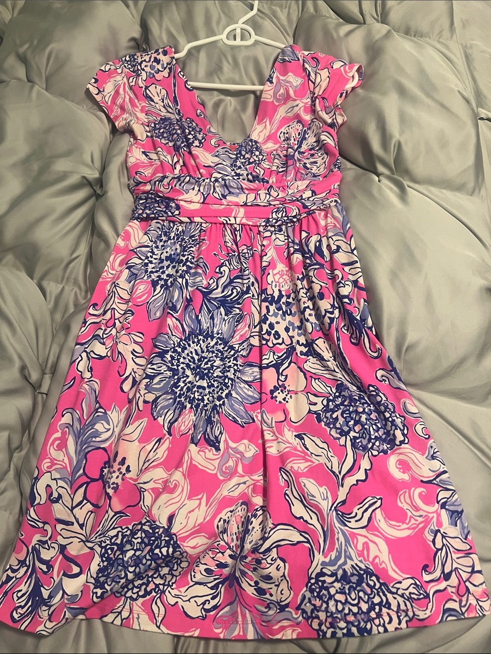 Lilly Pulitzer Pink and Blue Floral Dress